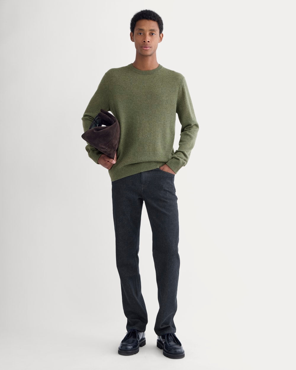 The Cashmere Crew | Heathered Deep Lichen - Image 3