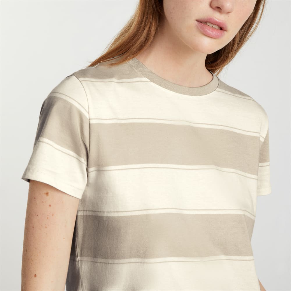 The Box-Cut Tee in Essential Cotton | Pale Khaki / Canvas Tan | No Pocket - Image 5