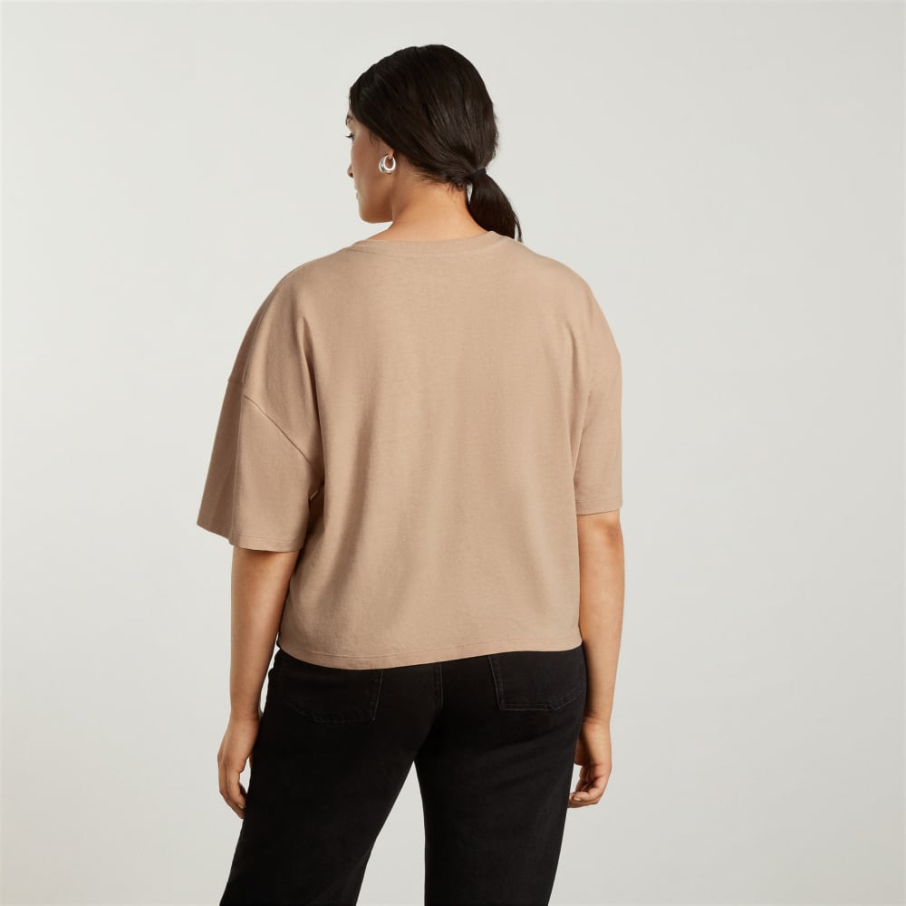 The Vintage Henley Hemp Tee | Hazelnut - Image 4