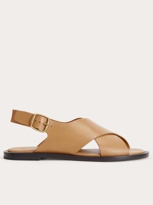 The City Crossover Sandal | Light Taupe