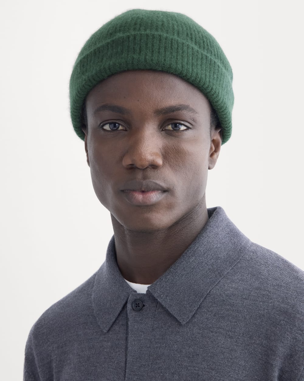 Cashmere Docker Beanie | Dark Green - Image 2