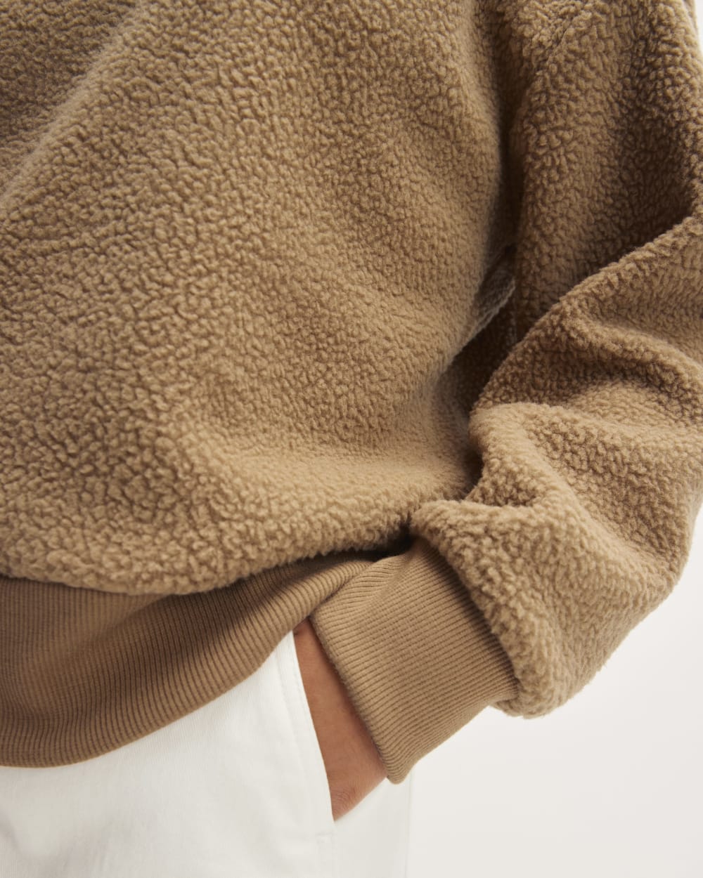The ReNew Fleece Oversized Crew | Tiger's Eye - Image 5