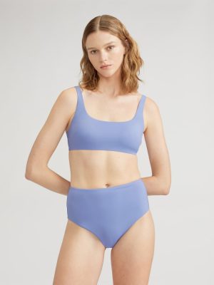 The Square-Neck Bikini Top | Cornflower Blue