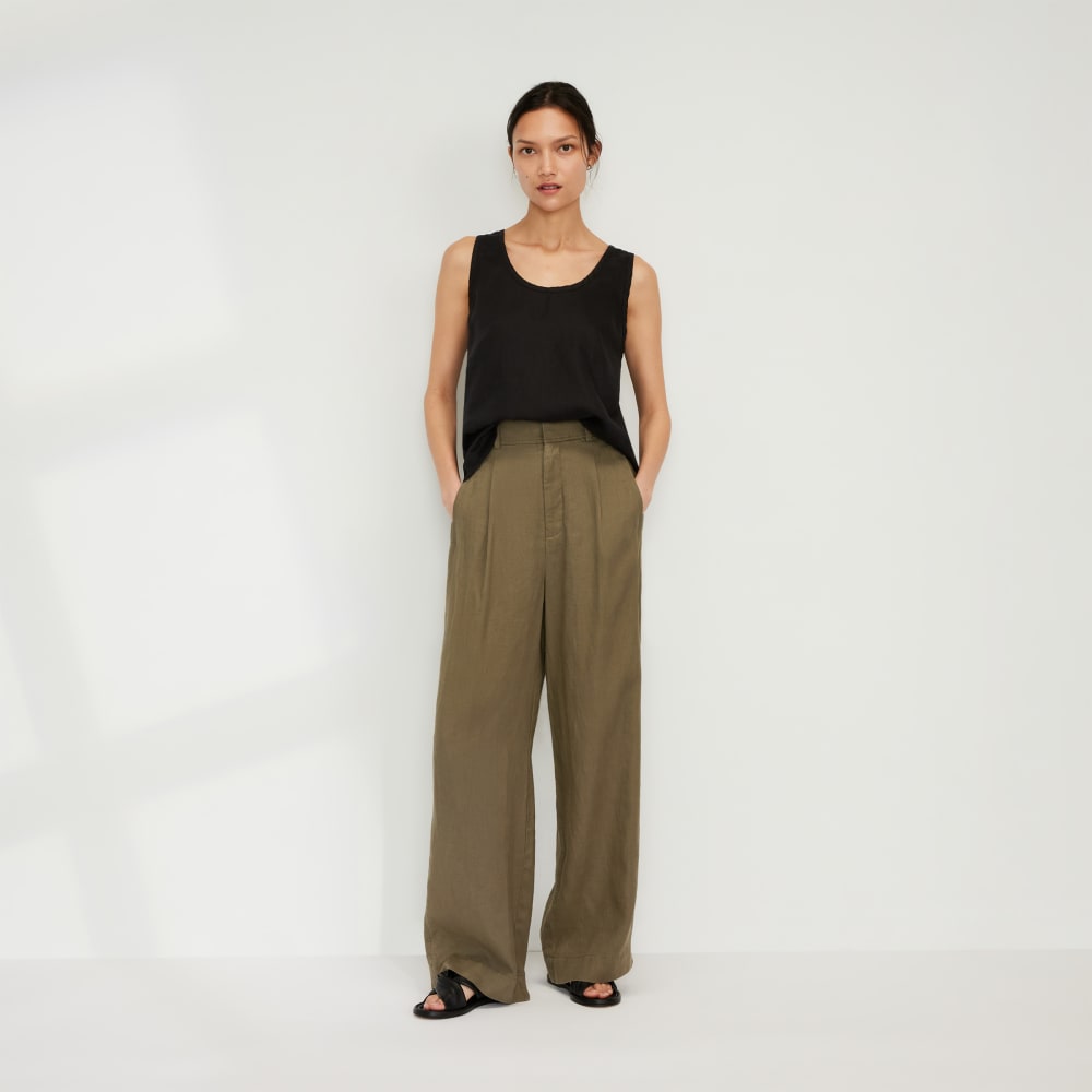 The Scoop Tank in Linen | Black - Image 6