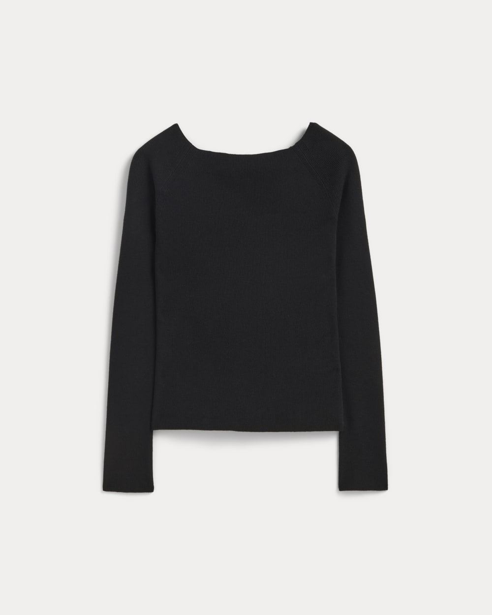 The Knit Boatneck Top | Black - Image 2