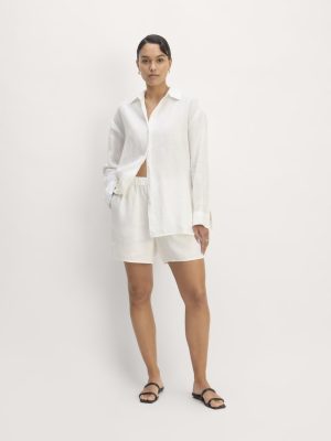 The Linen Easy Short | White