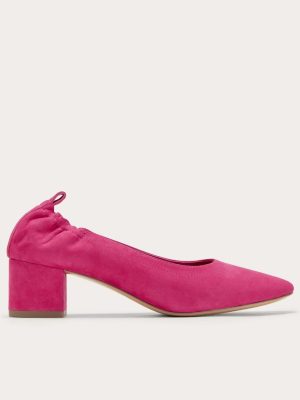 The Day Heel | Red Currant Suede