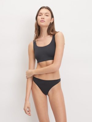 The Cotton Thong | Black