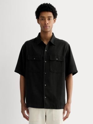 The Relaxed Utility Shirt in Buttersoft | Black