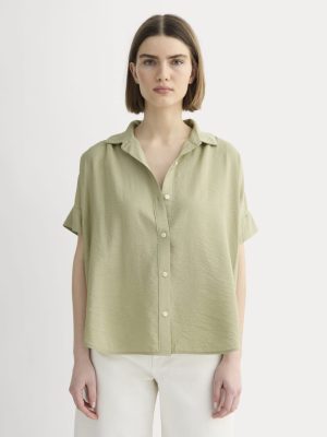 The Square Shirt in SoftLuxe | Eucalyptus