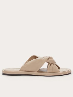 The Day Twist Sandal | Warm Khaki