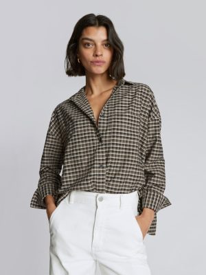 The Boxy Oxford | Falcon Mini Plaid