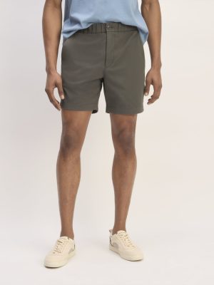 The Pull-On Performance Chino Short | Slate Grey