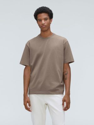The Premium-Weight Relaxed Crew | Uniform | Taupe Grey