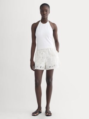 The Eyelet Pull-On Short | Bone