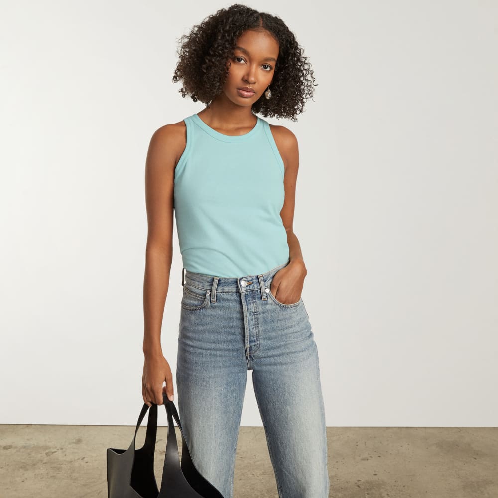 The Tank in Essential Cotton | Ice Blue - Image 7