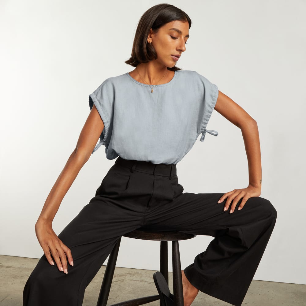 The Drawstring Tunic | Sky - Image 6