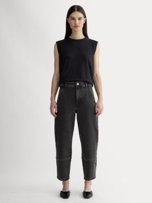 The Utility Barrel Pant | Washed Black | Regular