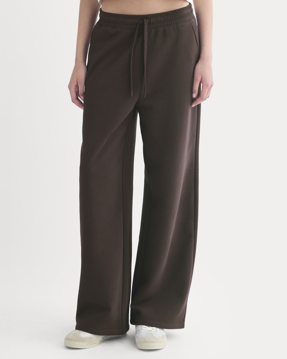 Luxe Fleece Wide-Leg Sweatpant | Dark Chocolate - Image 3