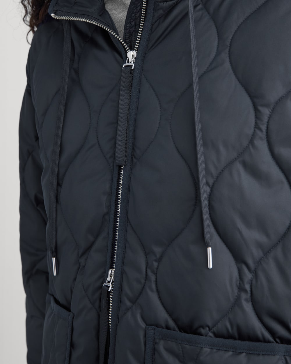 ReNew Quilted Hooded Liner | Navy - Image 4