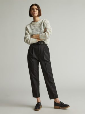 The Draper Tapered Pant in Buttersmooth | Black