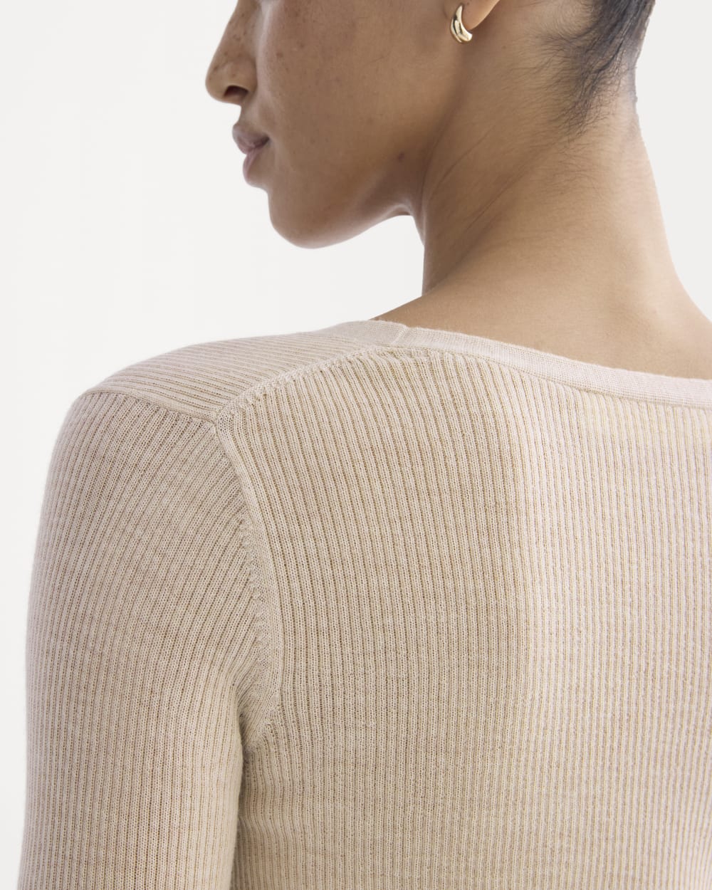 The Cardigan in Ultrasoft Merino | Pale Blush - Image 4