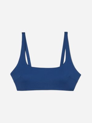 The Square-Neck Bikini Top | Blue Dusk