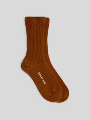 The Ribbed Sweater Sock | Tapenade