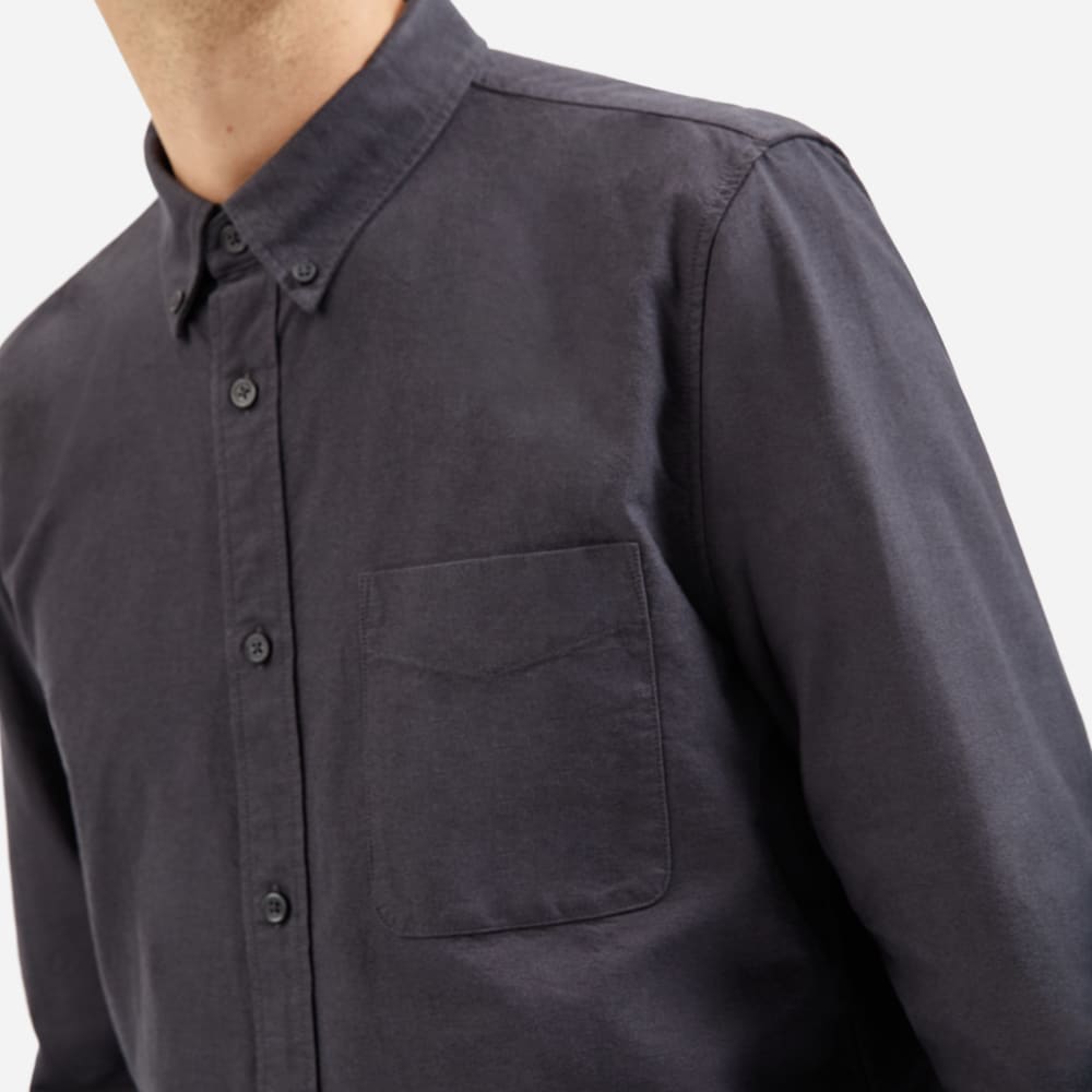 The Slim-Fit Japanese Oxford | Slate Grey | Regular - Image 3