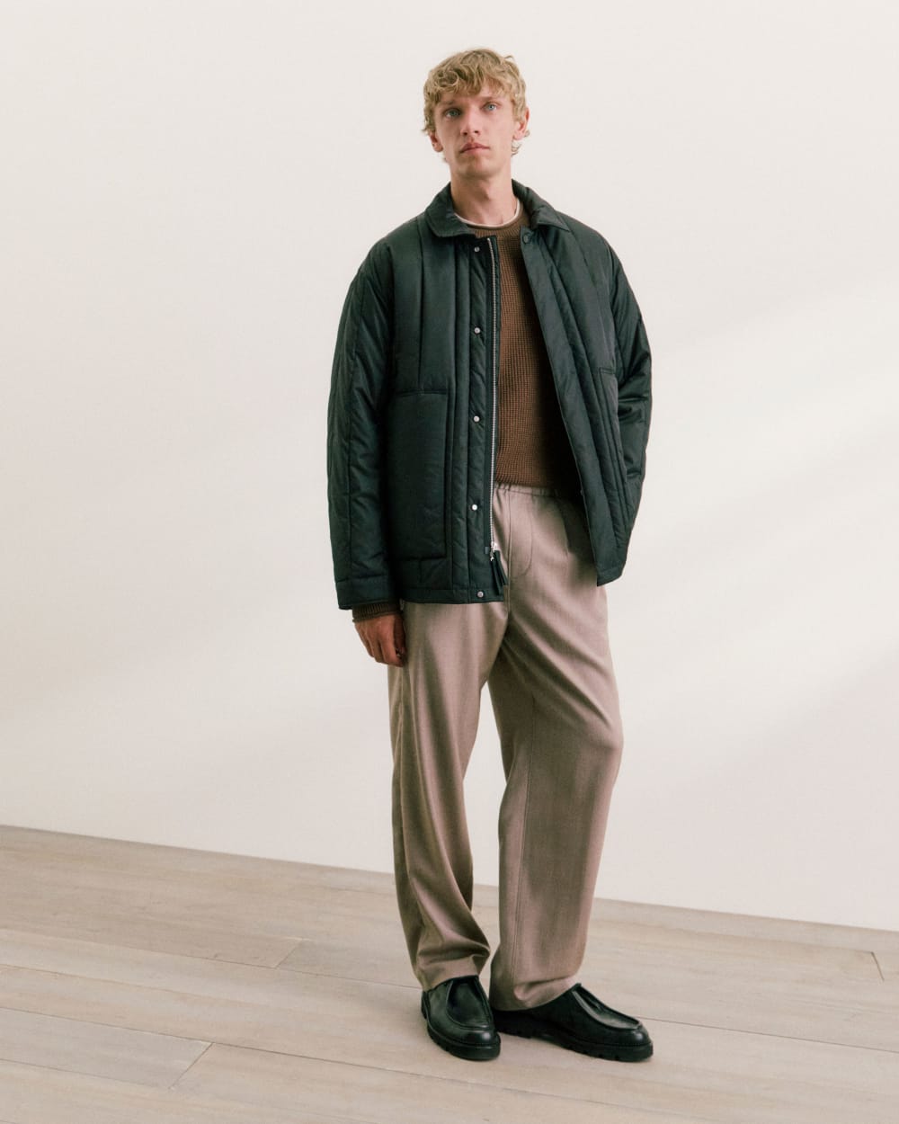 ReNew Vertical-Quilted Jacket | Black - Image 7