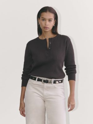 The Waffle Henley | Black