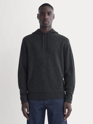 The Felted Merino Hoodie | Charcoal