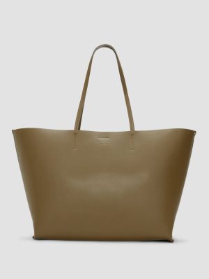 The Luxe Italian Leather Tote | Beech