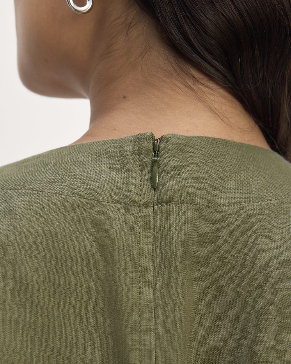 The Wrap Jumpsuit in Linen | Kalamata - Image 5