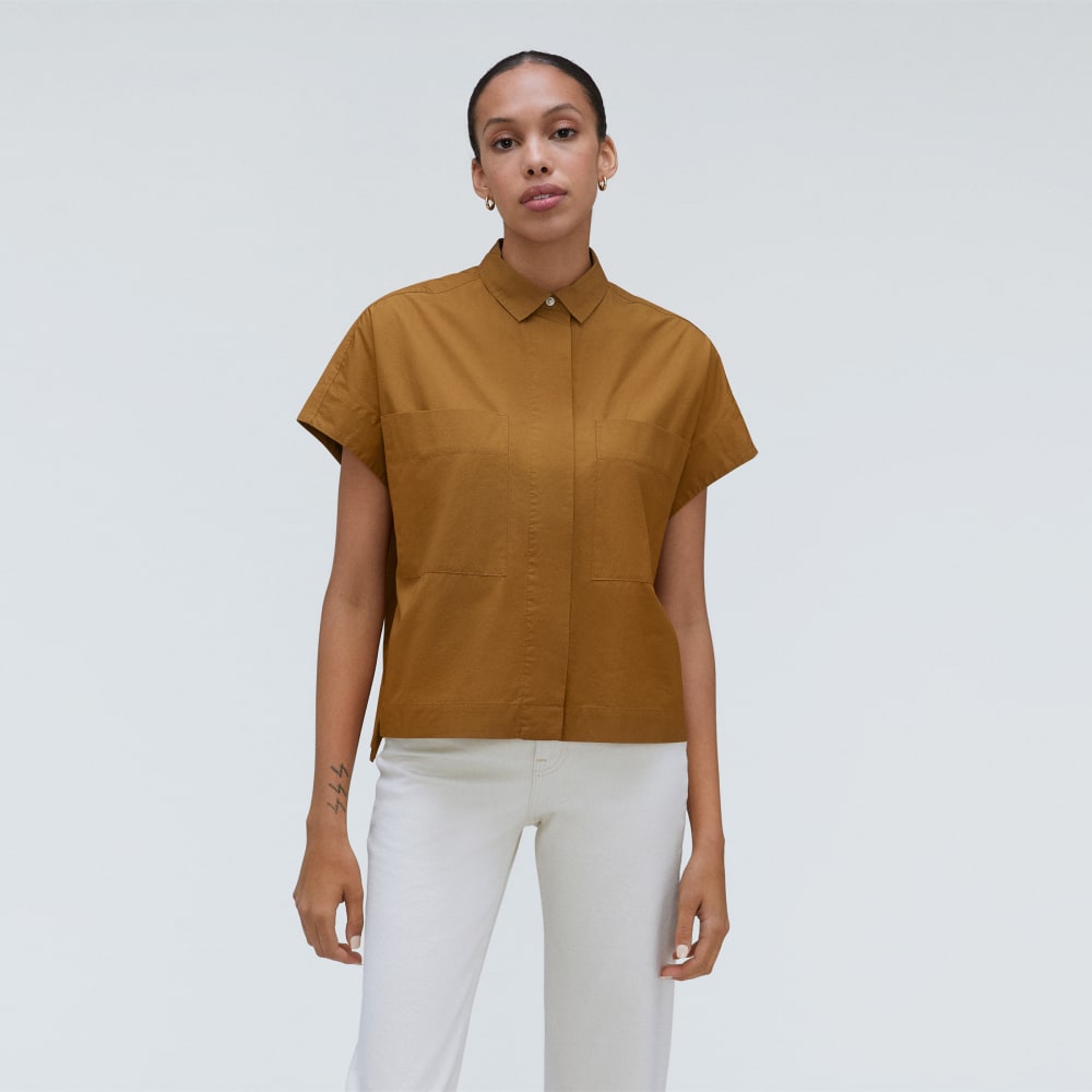 The Short-Sleeve Box Shirt | Tawny Brown - Image 2