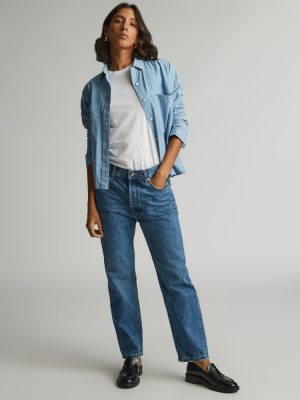 The Rigid Slouch Jean | Washed Indigo | 27.5 Inseam