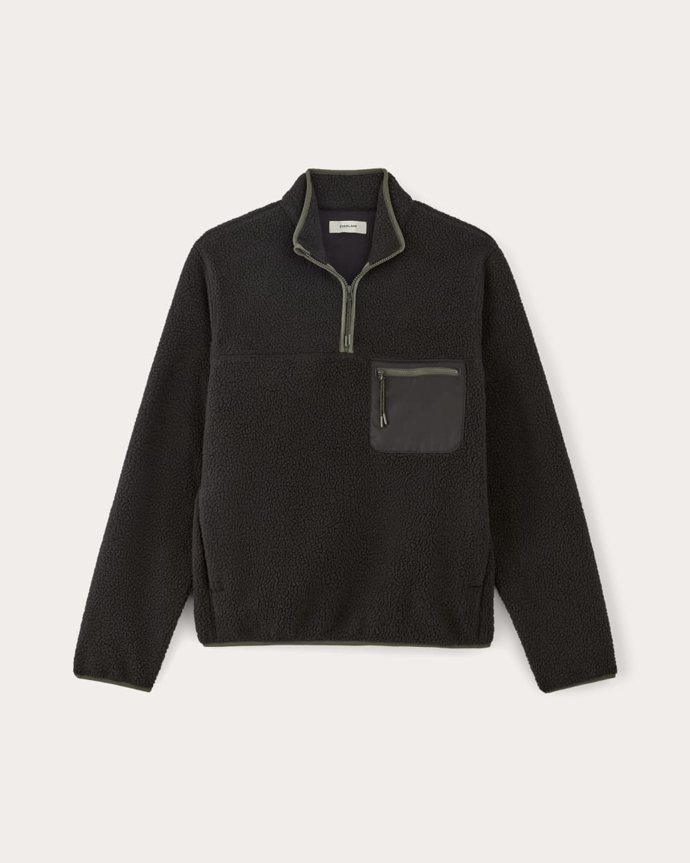 The Teddy Quarter-Zip Fleece | Black - Image 2
