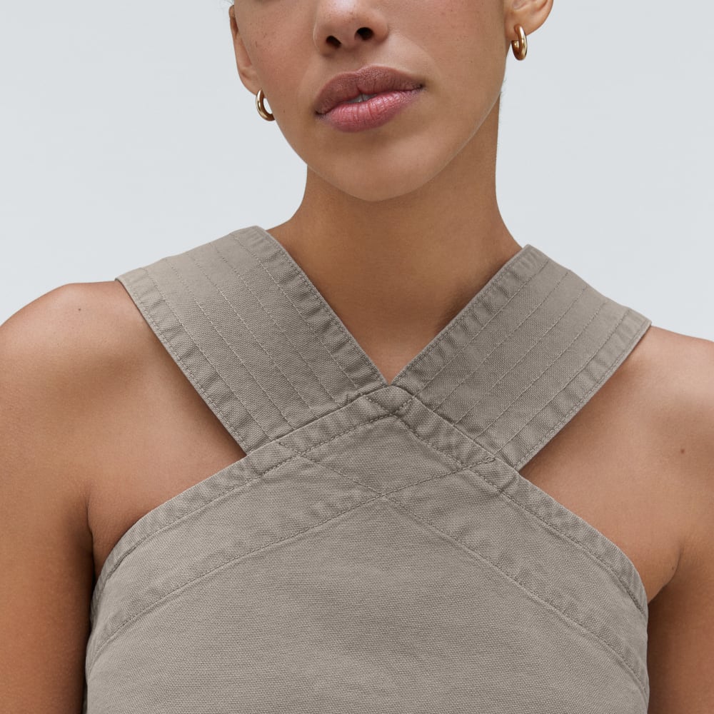 The Cross-Front Apron Top | Clay - Image 4
