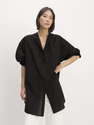 The Gauze Oversized Shirt | Black
