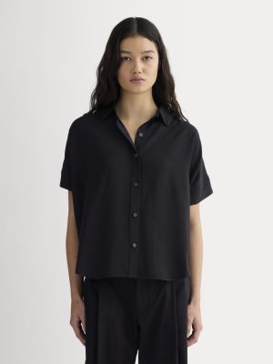 The Square Shirt in SoftLuxe | Black