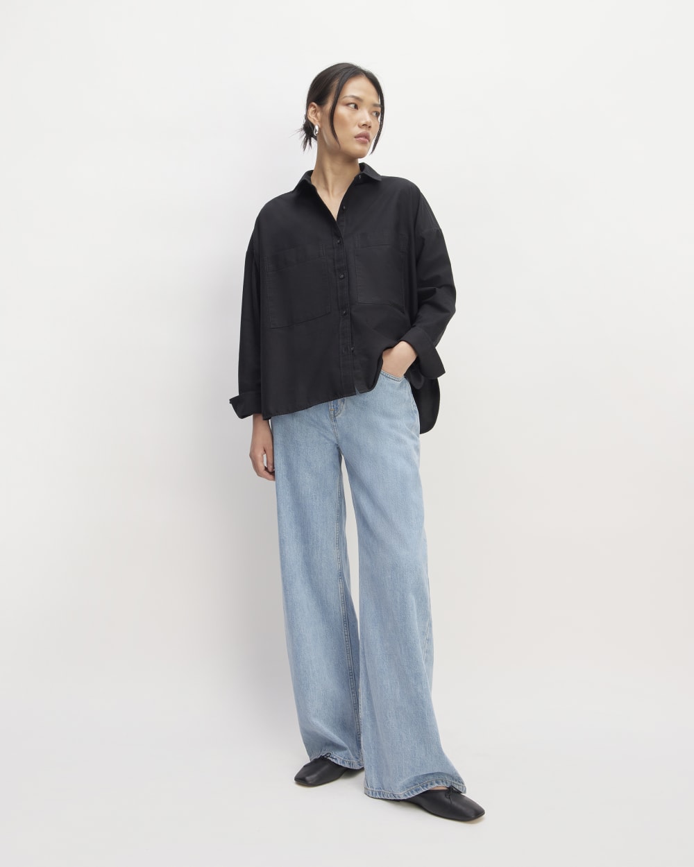 The Boxy Oxford | Black - Image 3