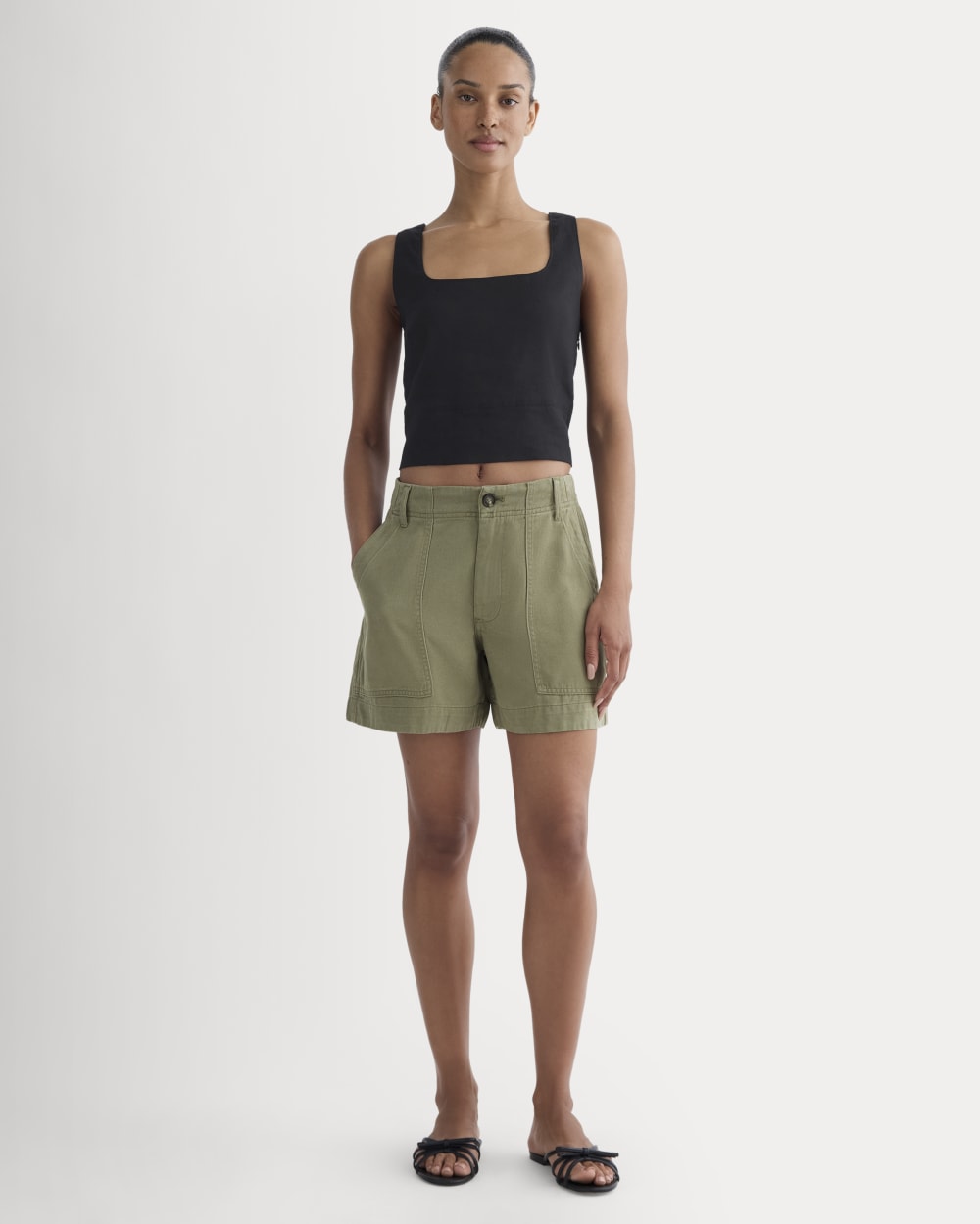 The Utility Short in Buttersoft | Lichen Green