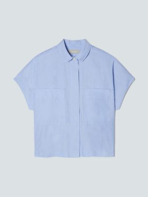 The Short-Sleeve Box Shirt | Slate Blue