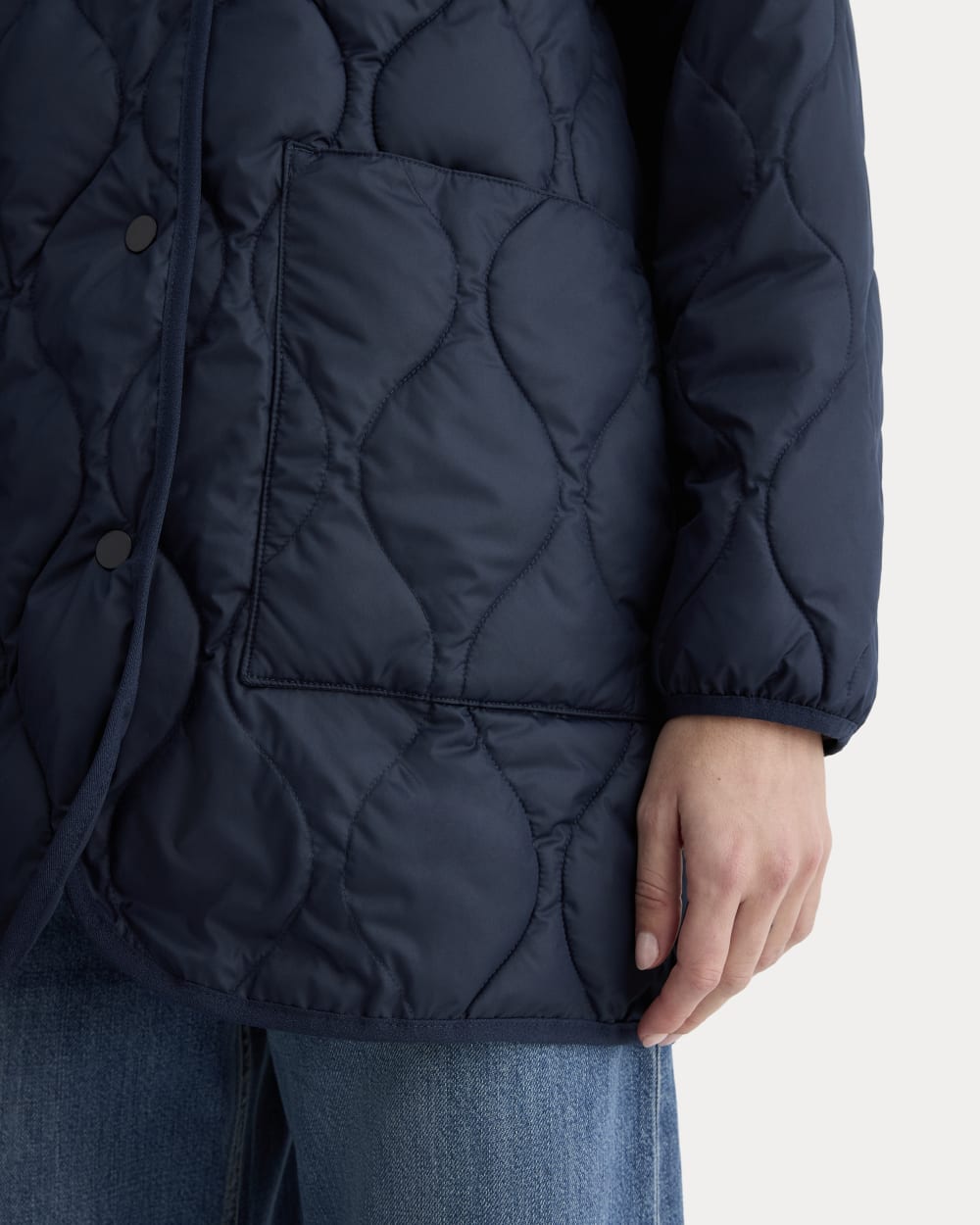 The Quilted Liner | Navy - Image 4