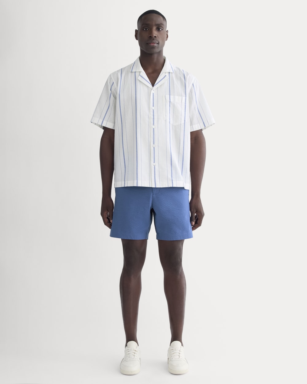 The Seersucker Short | Soft Cobalt - Image 3