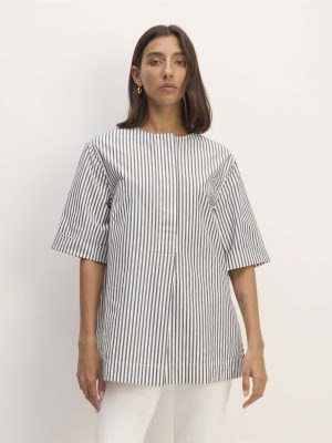 The Supima? Cotton Tunic | Optic White / Black