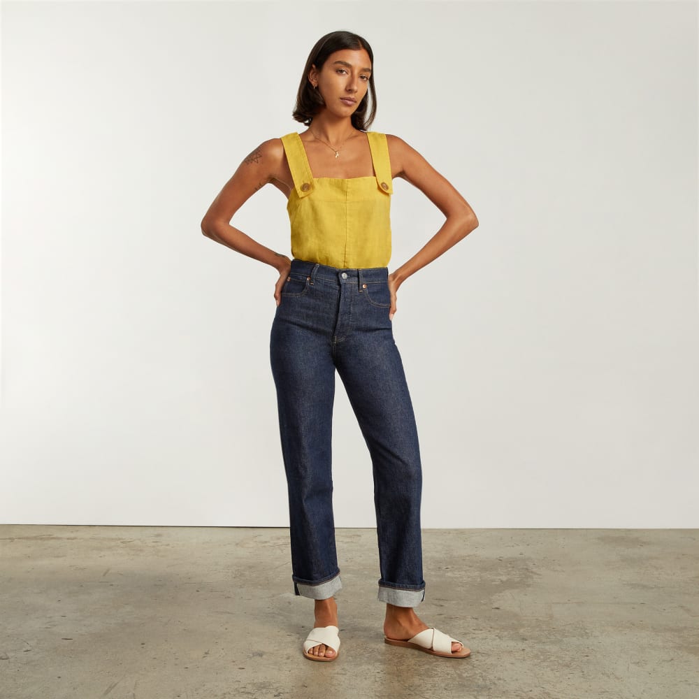 The Apron Linen Tank | Super Lemon - Image 4