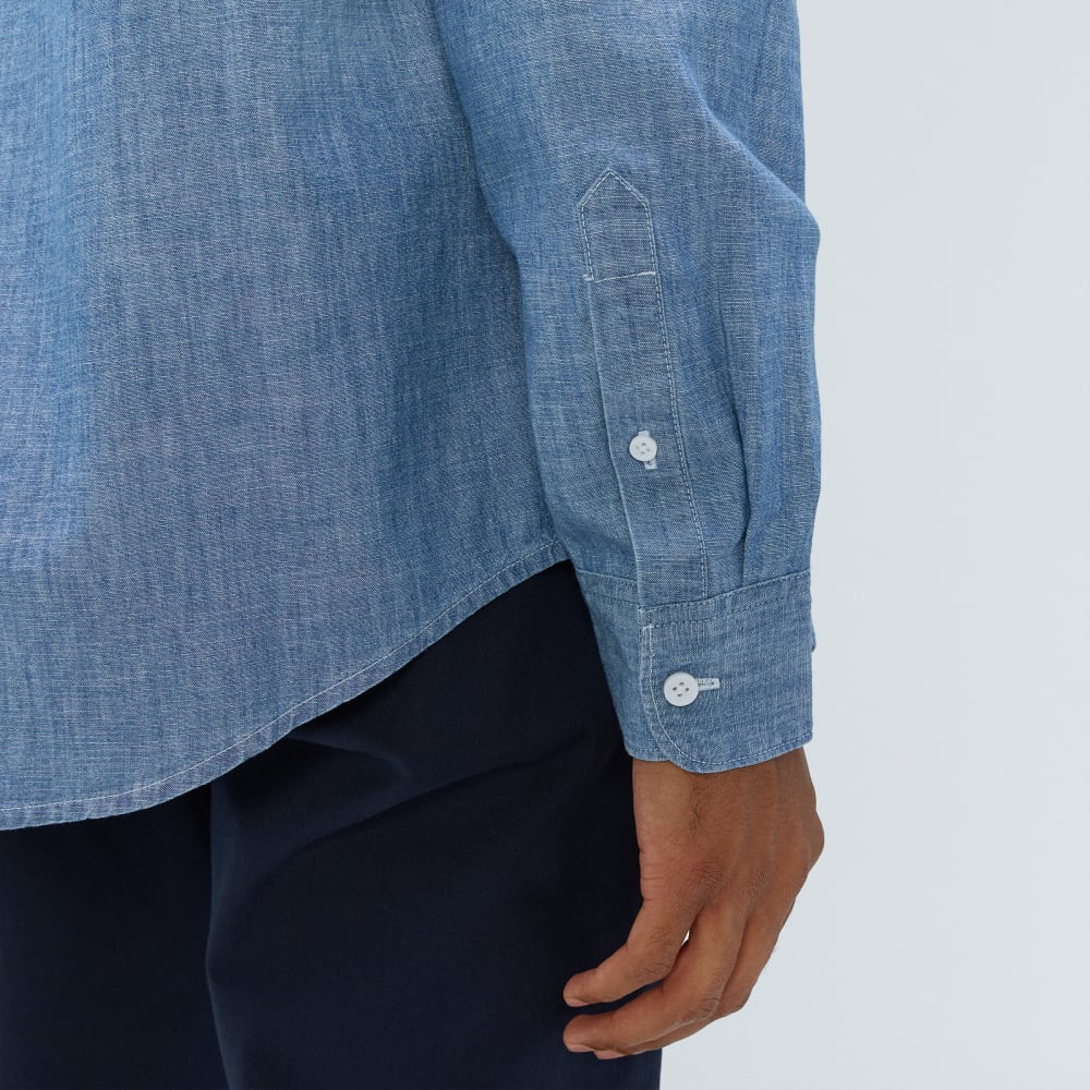 The Relaxed Organic Chambray Shirt | Ivy Blue ReChambray - Image 5