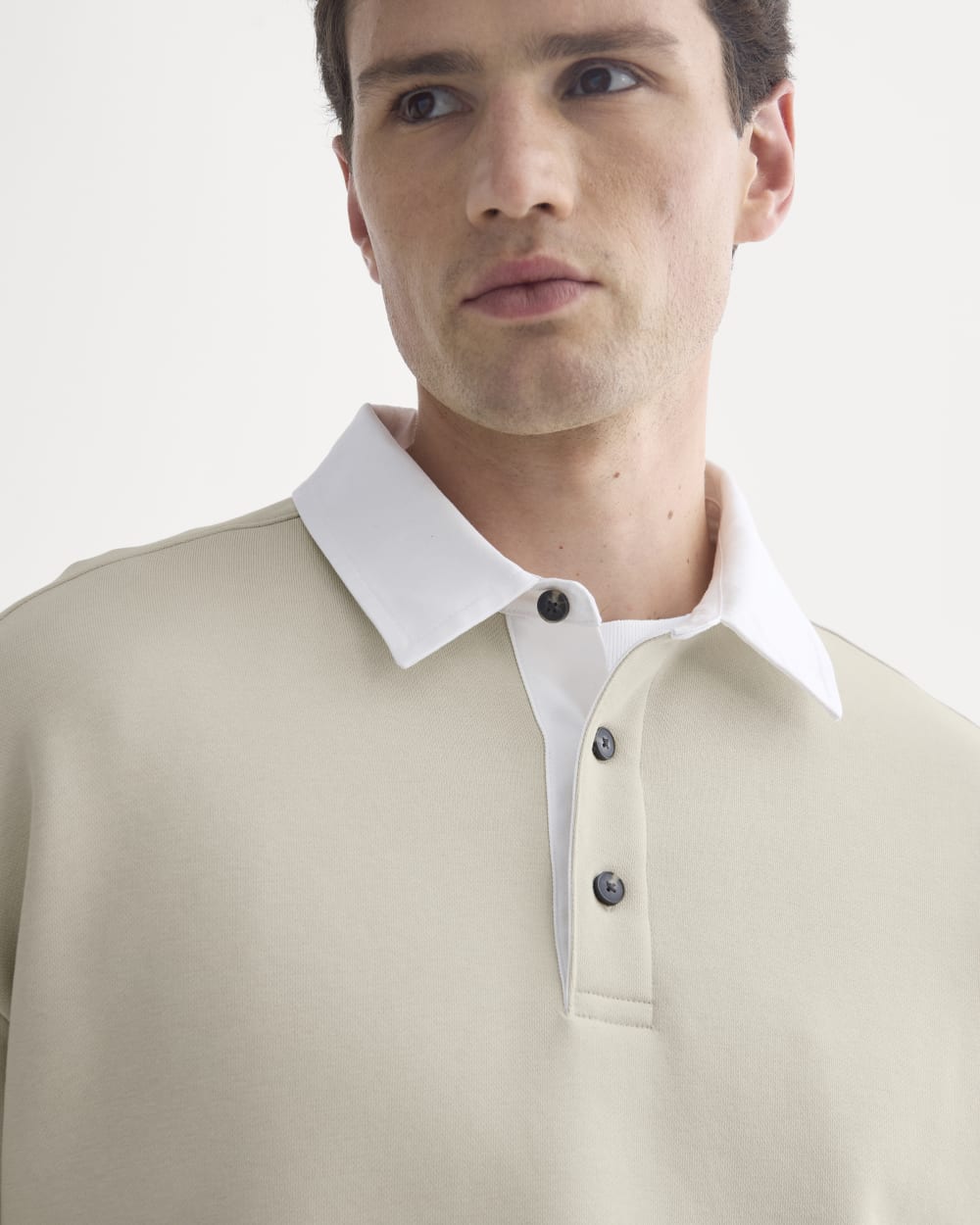 Luxe Fleece Rugby Polo | Peyote - Image 4