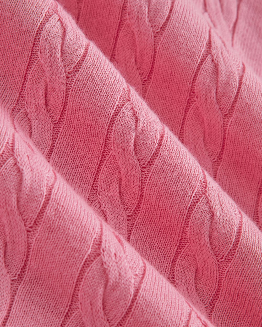 The Cable Crew in Cotton Cashmere | Deep Pink - Image 6